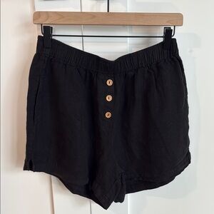 MATE the Label Black High Waist Shorts